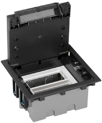 Лючок регулируемый в фальшпол Simon Connect Cima SF210 2х2 мод. 171x187x92мм IP44 графит фото Лючок регулируемый в фальшпол Simon Connect Cima SF210 2х2 мод. 171x187x92мм IP44 графит картинка